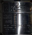 Unused- Graver Water Systems Approximate 3000 Gallon Fresh Resin Storage Vessel. Manufactured by Kennedy Tank, 304/304L stainless steel, vertical. 72