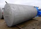 Used-Kennedy Tank, Approximate 3,500 Gallon, 7' Diameter x 15' High, Vertical, Stainless Steel. Dished Heads. (4) Angle iron...