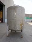 Used Komline-Sanderson Tank, Approximate 1500 Gallon, 316 Stainless Steel, Vert