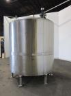 Used Langsenkamp Tank, 2000 Gallon, 304 Stainless Steel, Vertical. 84