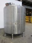 Used Langsenkamp Tank, 2000 Gallon, 304 Stainless Steel, Vertical. 84