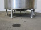 Used Langsenkamp Tank, 2000 Gallon, 304 Stainless Steel, Vertical. 84