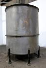Used L. Lawrence Tank, 2000 Gallon, 316 Stainless Steel, Vertical. Approximately 78” diameter x 90” straight side (56” bolt- on top section), bolt-on flat top with (2) 1/3 hinged covers, dished botto...