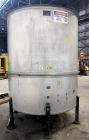 Used L. Lawrence Tank, 2000 Gallon, 316 Stainless Steel, Vertical. Approximately 78” diameter x 90” straight side (56” bolt- on top section), bolt-on flat top with (2) 1/3 hinged covers, dished botto...