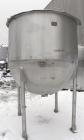 Used Lee Metal Products Tank, 1000 Gallon, Model 1000A, 316 Stainless Steel, Vertical. 72