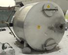 Used Lee Metal Products Tank, 1500 Gallon, 316 stainless steel, vertical. 76