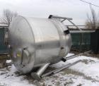 Used Lee Metal Products Tank, 1500 Gallon, 316 stainless steel, vertical. 76