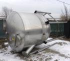 Used- Lee Metal Products Tank, 1500 Gallon, 316 stainless steel, vertical. 76