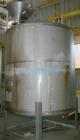 USED: Approximate 2,000 gallon stainless steel tank built by Metal Equipment Co. Dished heads. Approximately 6'8