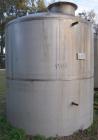 Used Metal Equipment Company Tank, 3,000 gallon, stainless steel, vertical. Approximate 96