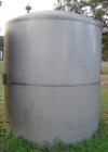Used Metal Equipment Company Tank, 3,000 gallon, stainless steel, vertical. Approximate 96