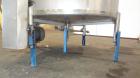 Used Mueller Tank, 1000 Gallons, 304 Stainless Steel, Vertical. 67” Diameter x 70” straight side, Open top with (2) covers, sloped bottom. Side bottom entering agitator with (3) blade prop driven by ...