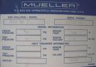 Unused- Mueller Pressure Tank, 2500 Gallon, Model 
