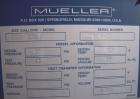 Unused- Mueller Pressure Tank, 2500 Gallon, Model 