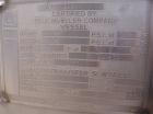 Unused- Mueller Pressure Tank, 2,500 Gallon, Model 