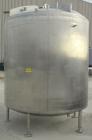 Used Mueller Tank, 2000 Gallon, Model F, 316 stainless steel, vertical. 84