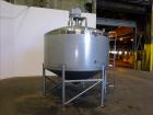Used Mueller Mix Tank, 1,500 Gallon, Model F, 304 Stainless Steel, Vertical