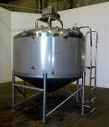 Used Mueller Mix Tank, 1,500 Gallon, Model F, 304 Stainless Steel, Vertical