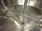 Used Mueller Mix Tank, 1,500 Gallon, Model F, 304 Stainless Steel, Vertical