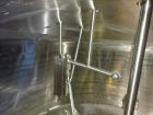 Used Mueller Mix Tank, 1,500 Gallon, Model F, 304 Stainless Steel, Vertical.