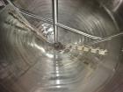 Used Mueller Mix Tank, 1,500 Gallon, Model F, 304 Stainless Steel, Vertical.