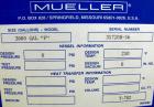Unused-NEW: Mueller tank, 3000 gallon, 304/304L stainless steel, vertical. 96