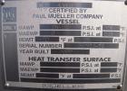 Unused- Mueller Coalescer Pressure Tank, 1600 Gallon, Model 