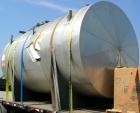 Used Mueller Pressure Tank, 4000 gallon, 316L stainless steel, horizontal. 96