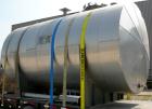 Used- Mueller Pressure Tank, 4000 gallon, 316L stainless steel, horizontal. 96