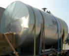Used- Mueller Pressure Tank, 4000 gallon, 316L stainless steel, horizontal. 96