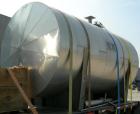 Used Mueller Pressure Tank, 4000 gallon, 316L stainless steel, horizontal. 96
