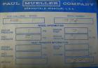 Used Mueller Pressure Tank, 4000 gallon, 316L stainless steel, horizontal. 96