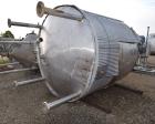 Used- Mueller Jacketed Mix Tank, Approximate 1500 Gallon,