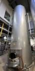 Used Mueller 4,950 Gallon Stainless Steel Tank | Vertical Skirted Process Vessel