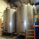 Used- 3,000 Gallon, Stainless Steel, Jacketed Mueller Tanks