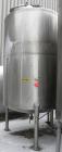 Used Mueller Tank, 2000 Gallon, Model F, 316 Stainless Steel, Vertical. 76