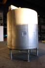 Used- Mueller Tank, Approximate 3,500 Gallon, 304 Stainless Steel, Vertical. 304 Stainless steel jacket. Approximate 96