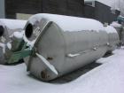 USED: Mueller tank, 3000 gallon, 304 stainless steel, vertical. 7' diameter x 10'6