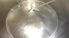 Used Mueller Tank, 1000 Gallons, 316 Stainless Steel, Vertical.  Approximately 76