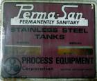 Used Perma-San Tank, 2000 Gallon, Model CVC, 304 Stainless Steel Vertical. 84