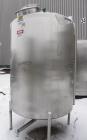 Used Lake Process Systems Tank, 1000 Gallon, Model LPS-1000, 304 Stainless Steel, Vertical. 60