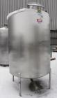 Used Lake Process Systems Tank, 1000 Gallon, Model LPS-1000, 304 Stainless Steel, Vertical. 60