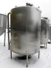 Used Lake Process Systems Tank, 1000 Gallon, Model LPS-1000, 304 Stainless Steel, Vertical. 60
