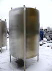 Used Lake Process Systems Tank, 1000 Gallon, Model LPS-1000, 304 Stainless Steel, Vertical. 60