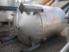 Used- Tank, 2800 Gallon, 316 Stainless Steel, Vertical. 84