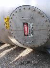 Used Tank, 2800 Gallon, 316 Stainless Steel, Vertical. 84
