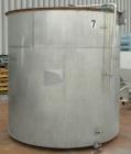 Used Tank, 2000 Gallon, 304 Stainless Steel, Vertical. 84