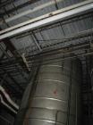 Used-Approximately 4,500 gallon vertical stainless steel tank.  7'3