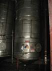Used-Approximately 4,500 gallon vertical stainless steel tank.  7'3