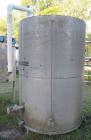 Used- Tank, 1400 Gallon, Stainless Steel, Vertical. 66